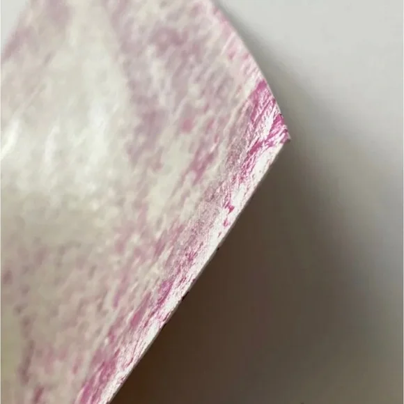 Abstract Acrylic Original Painting On Canvas Paper 9X12 Pink - Picture 4 of 5